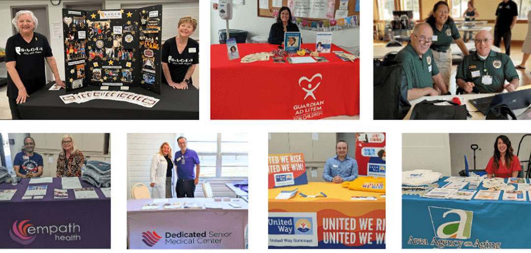 Community partner organizations participate in volunteer outreach and appreciation events supporting service opportunities across Tampa Bay.