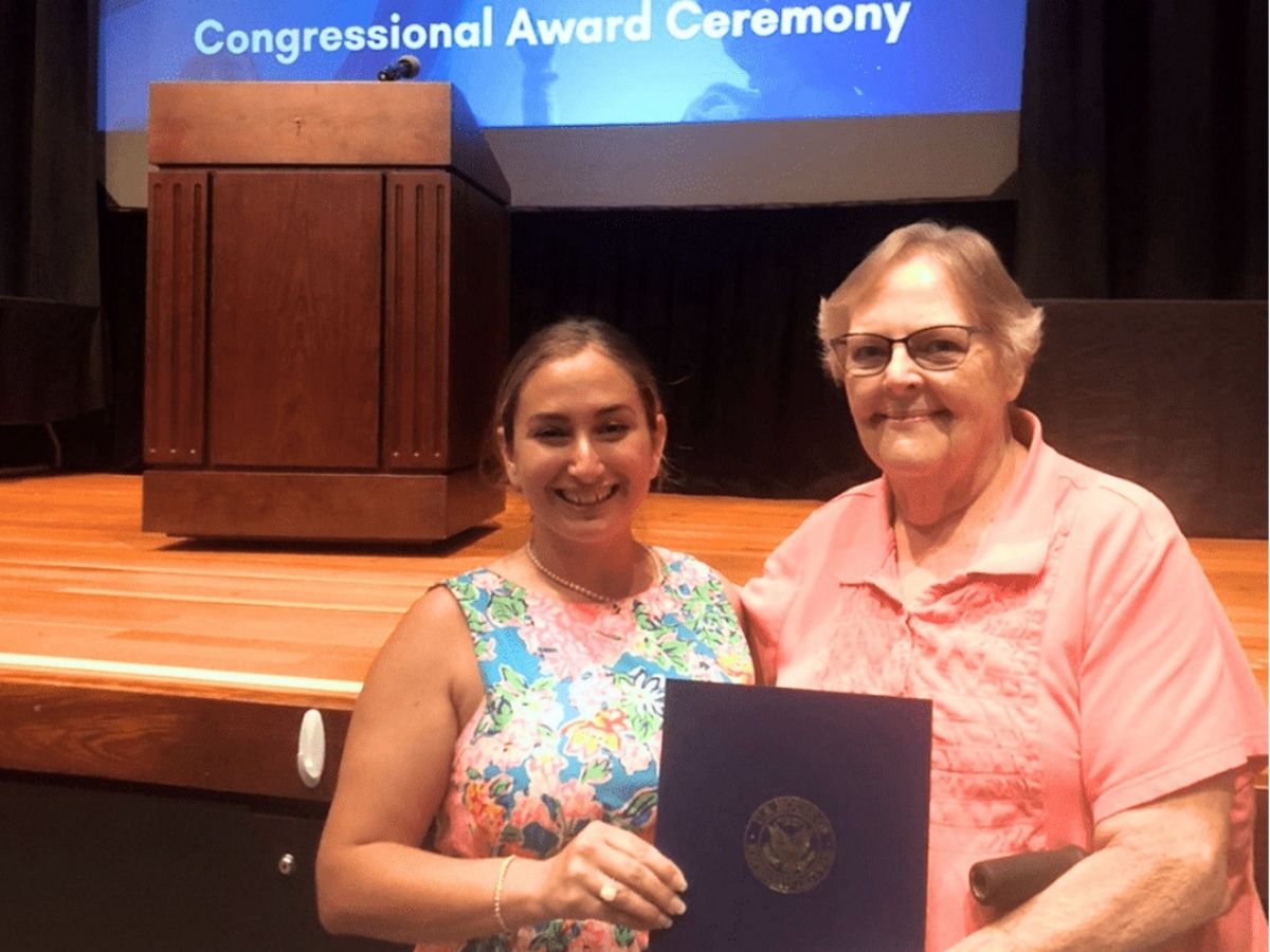 Health Buddy volunteer Pamela Roberts receives recognition as a 2024 Hero Among Us award recipient for her service to isolated seniors.