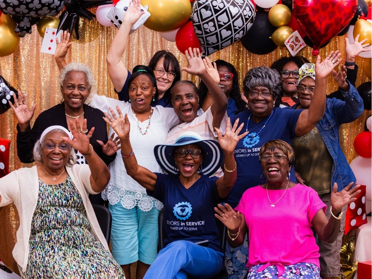 Seniors in Service volunteers celebrate together during the &ldquo;Lucky to Have You&rdquo; volunteer appreciation event in Tampa Bay.