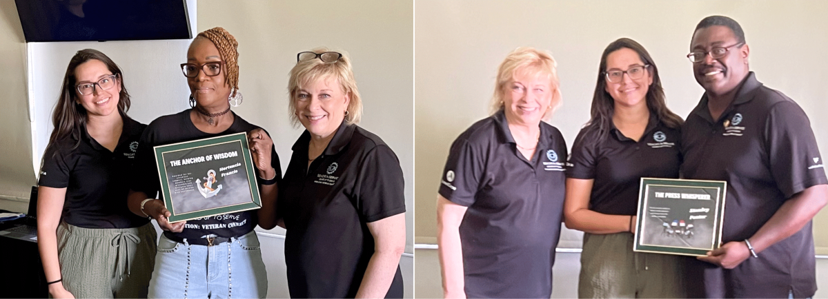 Operation: Veteran Connect volunteers receive recognition awards for their dedication and service supporting veterans throughout the Tampa Bay community.