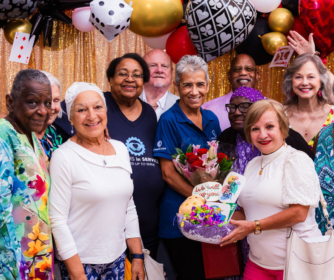 Operation: Veteran Connect volunteers attend the "Lucky to Have You" volunteer appreciation celebration.
