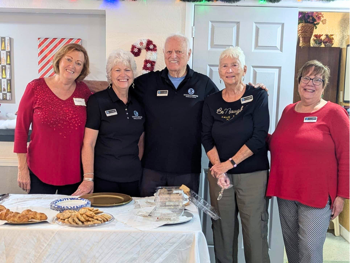 Pasco County Ambassadors and volunteers gather at a volunteer appreciation breakfast hosted by Seniors in Service.