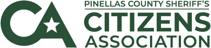 Pinellas County Sheriff’s Citizens Association Logo Pinellas County Sheriff’s Citizens Association logo in green featuring the initials CA and bold lettering.