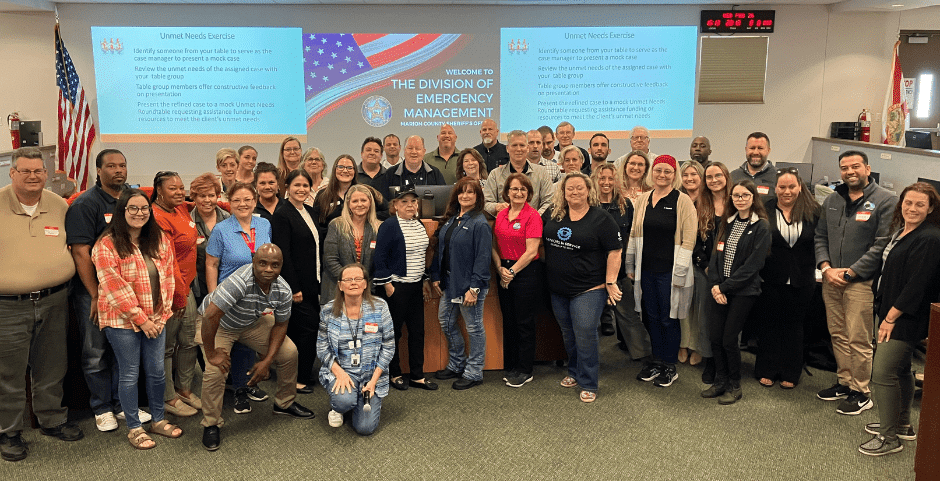 Senior Disaster Support team members attend the Better Together VOAD Conference in Ocala to strengthen disaster recovery resources for seniors.