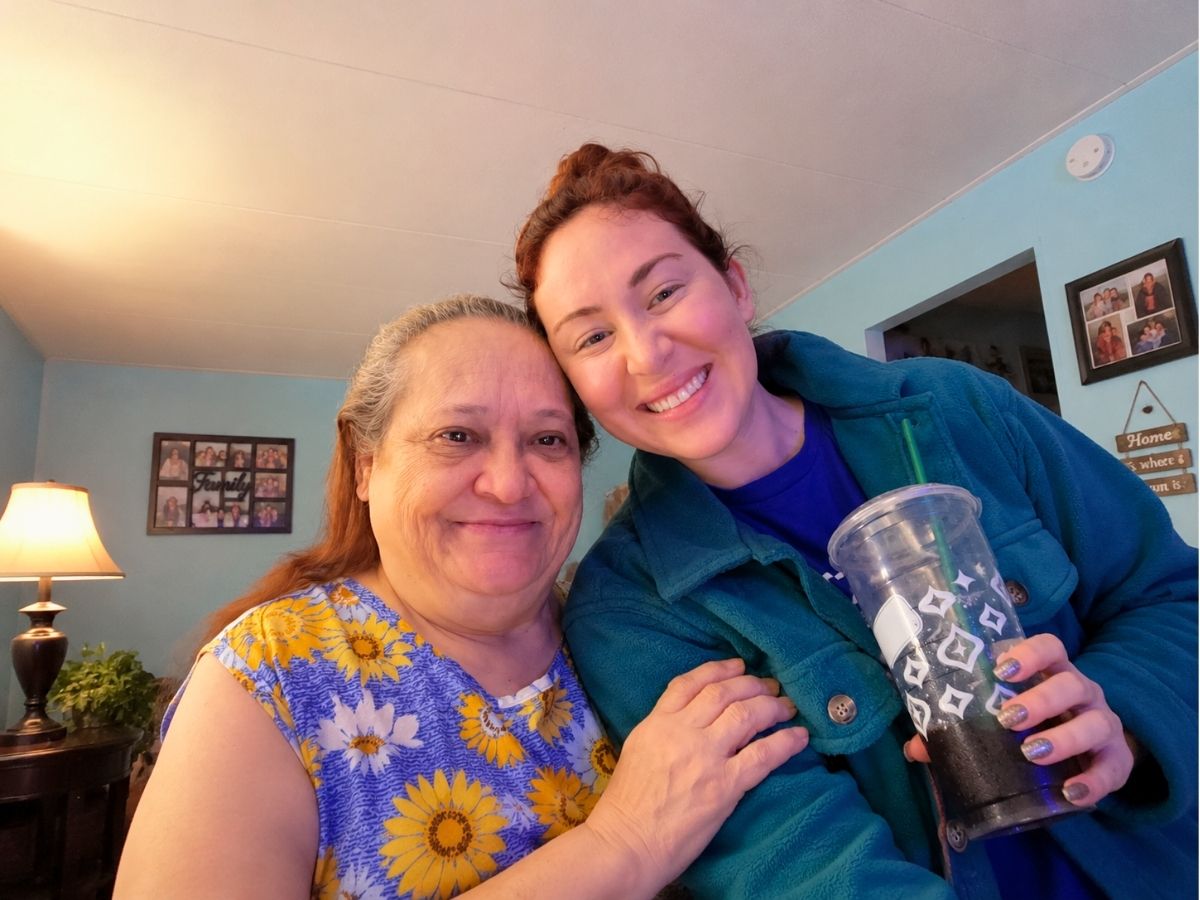 TelePals volunteer Emily shares a joyful visit with senior Evelyn after building a meaningful friendship through regular phone calls.